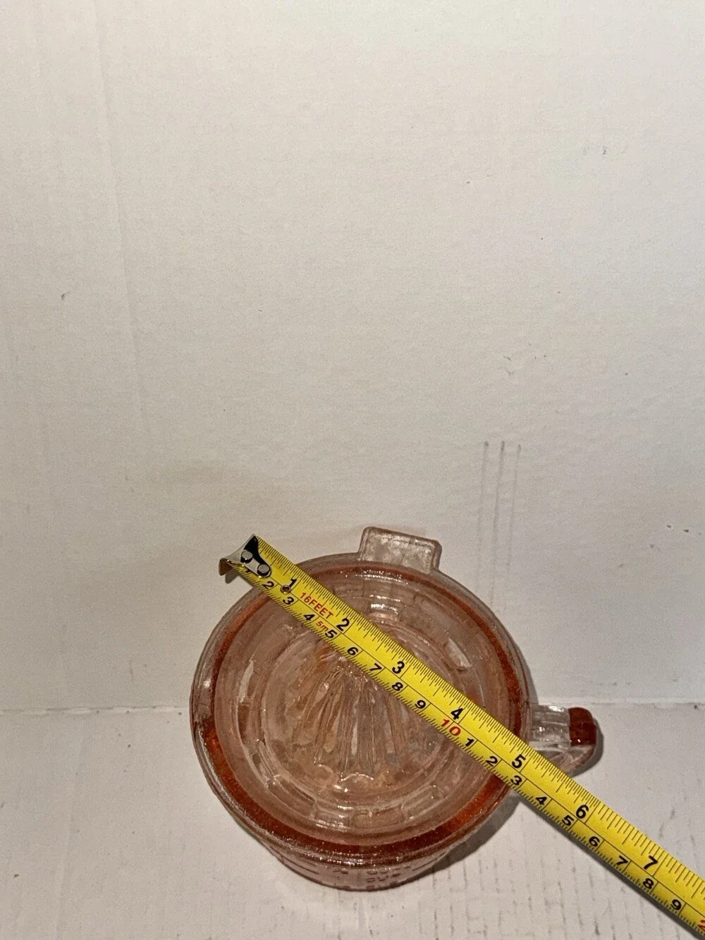 Vintage Pink Depression Glass 2 Cup Measuring Juicer Reamer Citrus Set